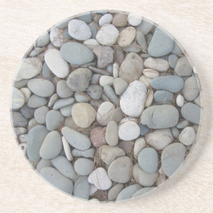 Posavasos Las piedras del río caen en los patrones del otoño