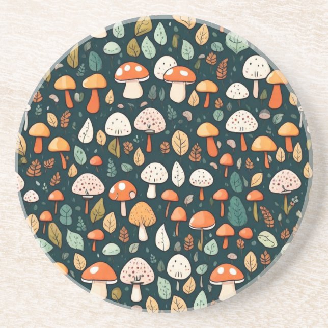 Posavasos Las setas cortas dejan el diseño del núcleo de la  (Frente)