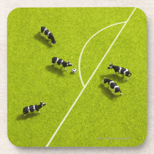 Posavasos Las vacas que juegan a fútbol