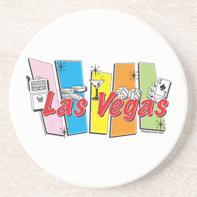 Posavasos Las Vegas-Retro (Frente)