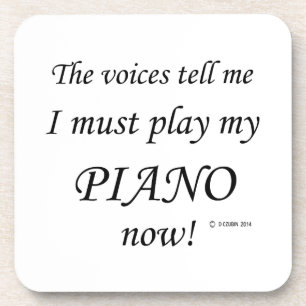 Posavasos Las voces del piano dicen que hay que jugar