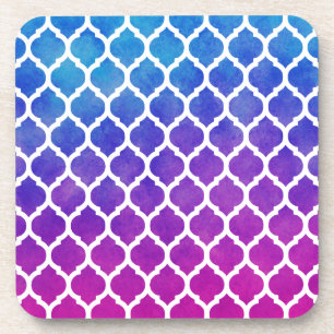 Posavasos Latencia marroquí rosa azul morado