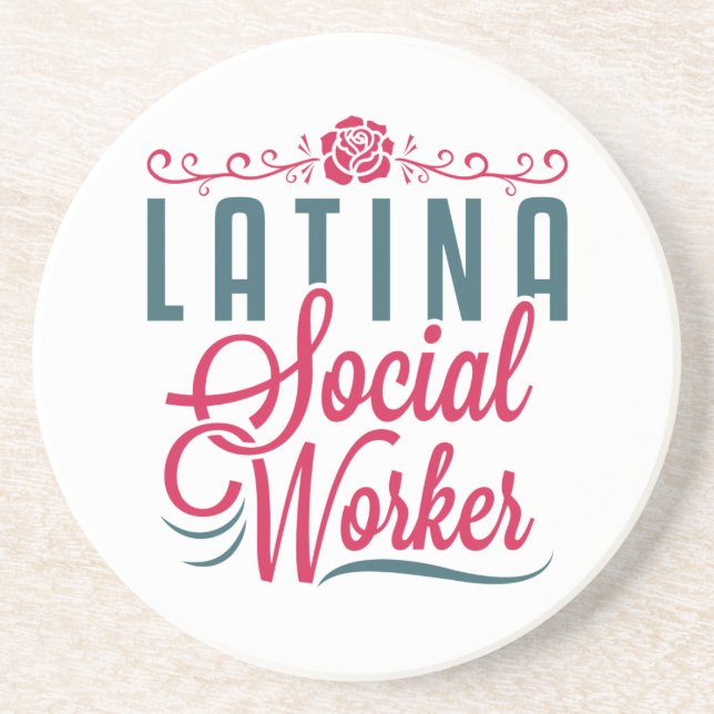 Posavasos Latina Social Worker LCSW Latinx Hispanic (Frente)