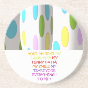 Posavasos Latte Mug chistes risas palabras graciosas y linda