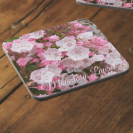 Posavasos Laurel Floral de montaña rosa