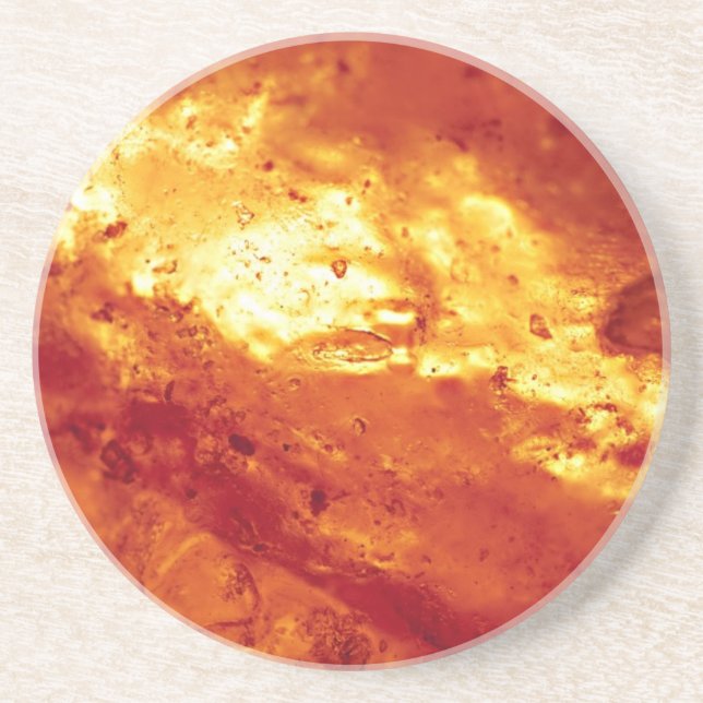 Posavasos Lava roja y candente (Frente)