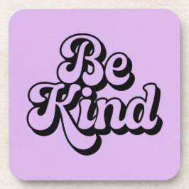 Posavasos Lavender Be Kind Affirmation Coaster Set