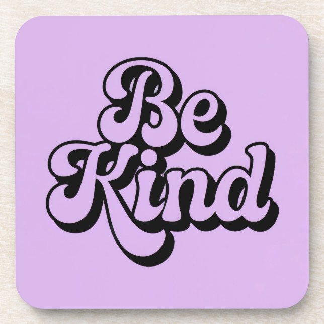 Posavasos Lavender Be Kind Affirmation Coaster Set (Frente)