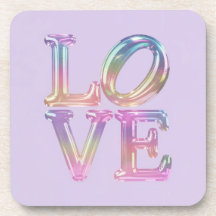 Lavender Irish Love Coaster Set