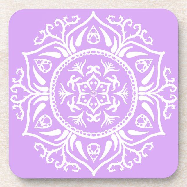 Posavasos Lavender Mandala (Frente)