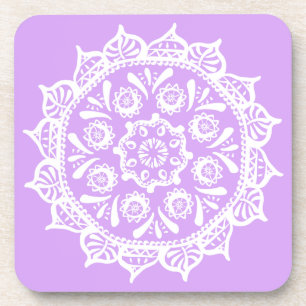 Posavasos Lavender Mandala