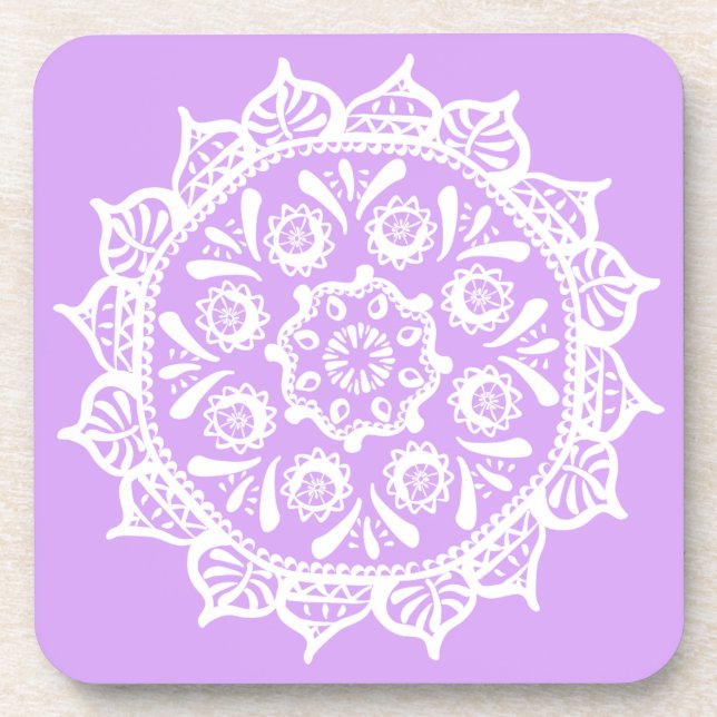 Posavasos Lavender Mandala (Frente)
