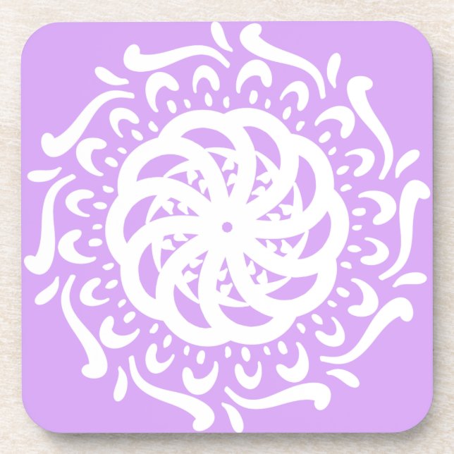 Posavasos Lavender Mandala (Frente)