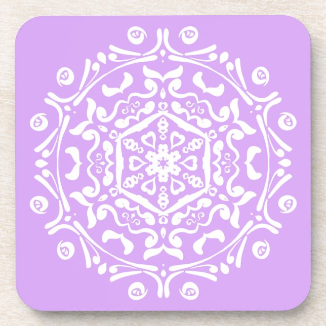 Posavasos Lavender Mandala (Frente)
