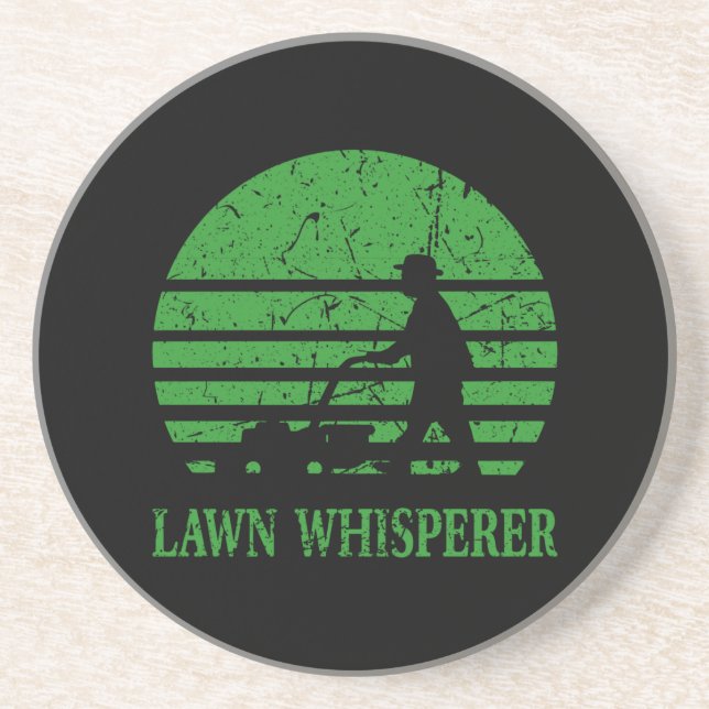 Posavasos Lawn Mower Lawn Whisperer Gardener Gift (Frente)