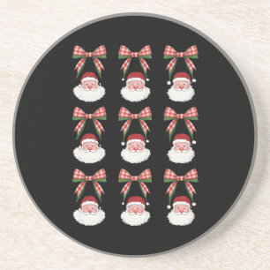 Posavasos Lazo Coqueta Navidad Santa Vintage Navidades Retro