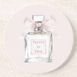 Posavasos Lazo de botella de perfume Pretty in Pink