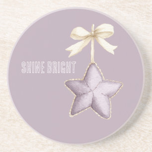 Posavasos Lazo de Crema de Estrella Morada