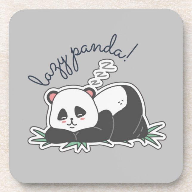 Posavasos Lazy Panda (Frente)