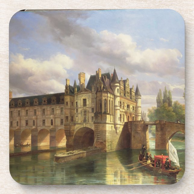Posavasos Le Chateau de Chenonceau, 1843 (aceite en lona) (Frente)