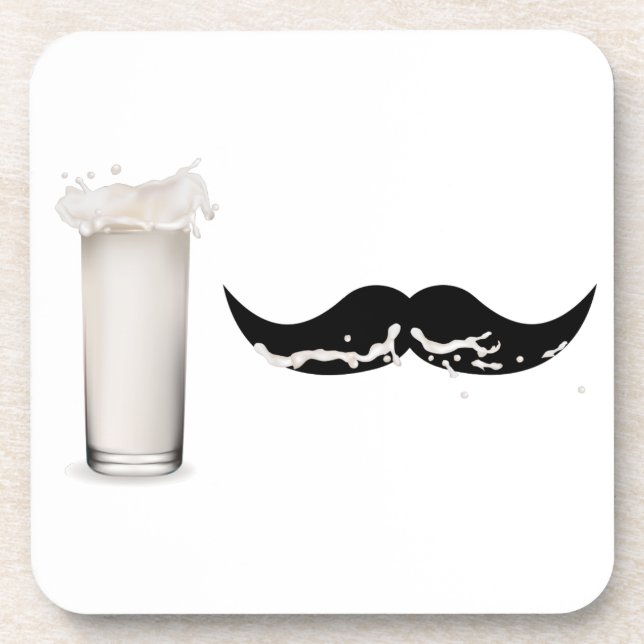 Posavasos Leche Mustache (Frente)