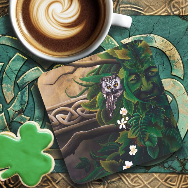 Posavasos Lechuza Verde Celta (Subido por el creador)