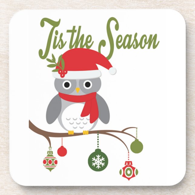 Posavasos lechuza vintage moderna (Frente)