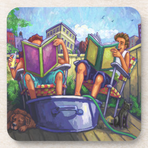 Posavasos Lectura de verano