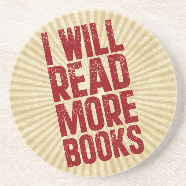 Posavasos Leeré más libros (Frente)
