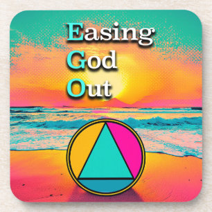 Posavasos Lema de recuperación de EGO Easing God Out Amanece