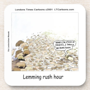 Posavasos Lemmings Rush Hour Funny