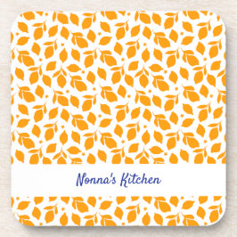 Posavasos Lemones amarillos italianos dibujados a mano