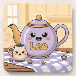 Posavasos Leo Teapot Stars Plastic Coaster Set
