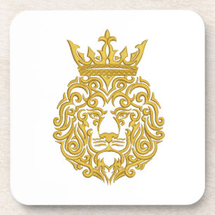 Posavasos león de oro en la corona