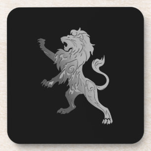 Posavasos León real plateado