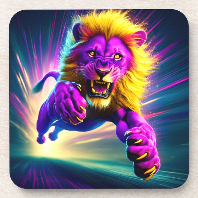 Posavasos León rosa (Frente)