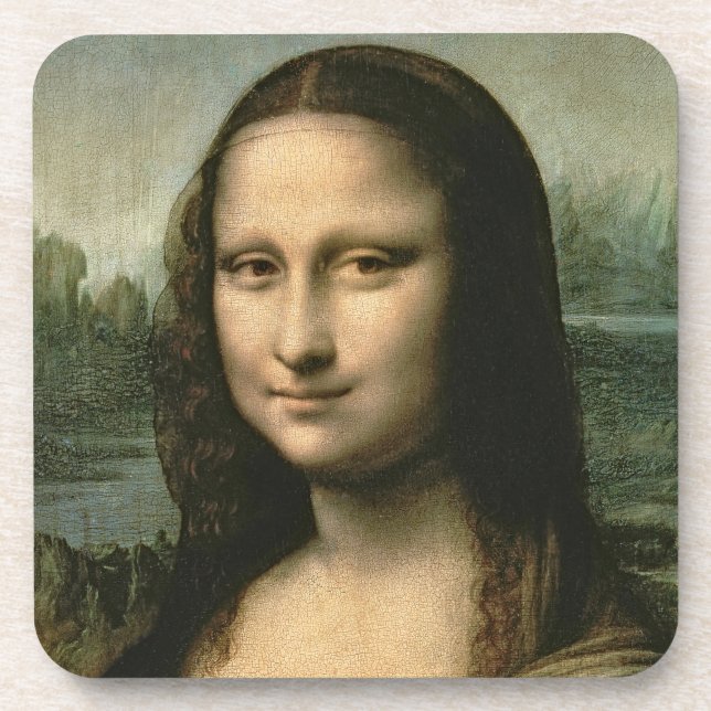 Posavasos Leonardo da Vinci | Mona Lisa, c.1503-6 (Frente)