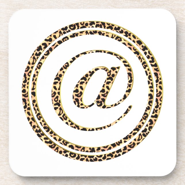 Posavasos Leopard @ (Frente)
