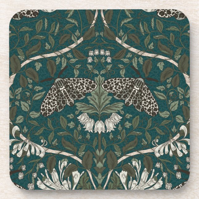 Posavasos Leopard Moth and Honeysuckle Botanage (Frente)