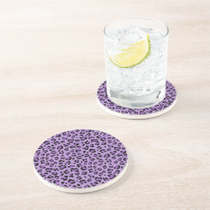 Posavasos Leopard Print, Leopard Spots, Purple Leopard