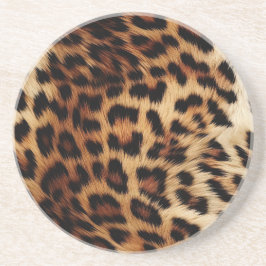 Posavasos Leopardo de crema marrón de moda