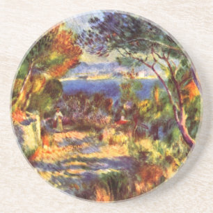 Posavasos L'Estaque de Pierre Renoir, impresionismo vintage