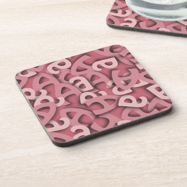 Posavasos Letra A Rosa (Lado Izquierdo)