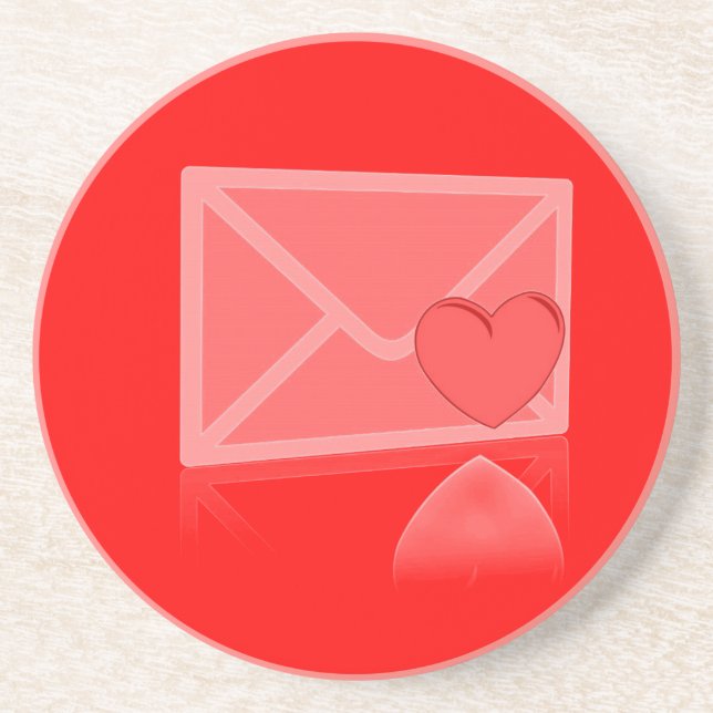 Posavasos Letra de amor (Frente)