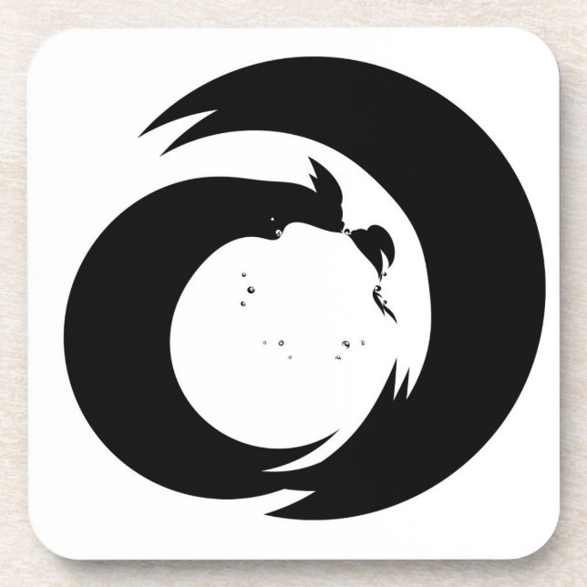 Posavasos Letra estilizada "A" Monograma Arte Moderno (Frente)