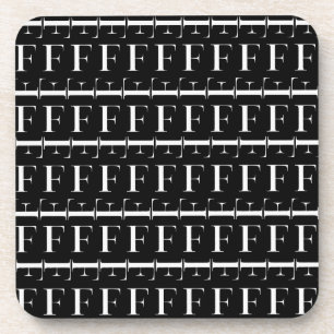Posavasos Letra inicial del monograma F