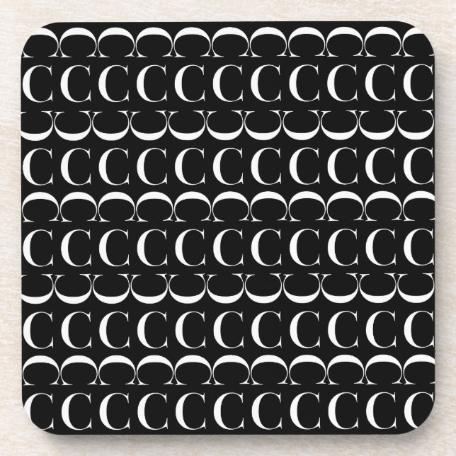 Posavasos Letra monográfica inicial C (Frente)