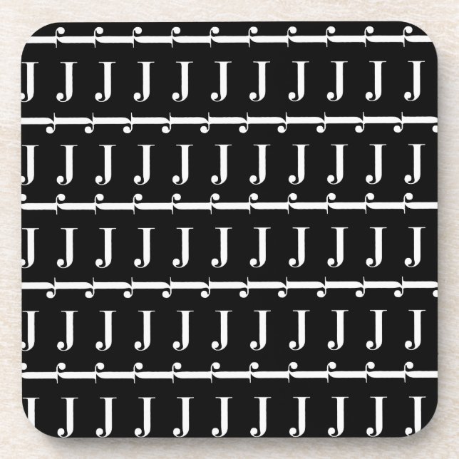 Posavasos Letra monográfica inicial J (Frente)