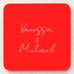 Posavasos Letra profesional personalizada para boda