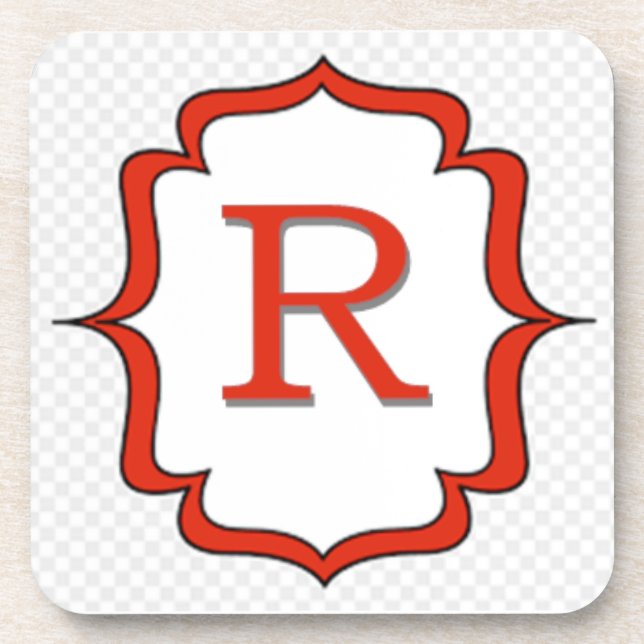 Posavasos Letras de amor "R" (Frente)